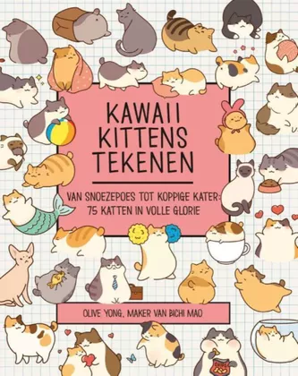 Kawaii kittens tekenen