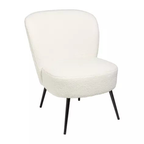 Fauteuil teddy - wit - 77x69x60 cm | Xenos