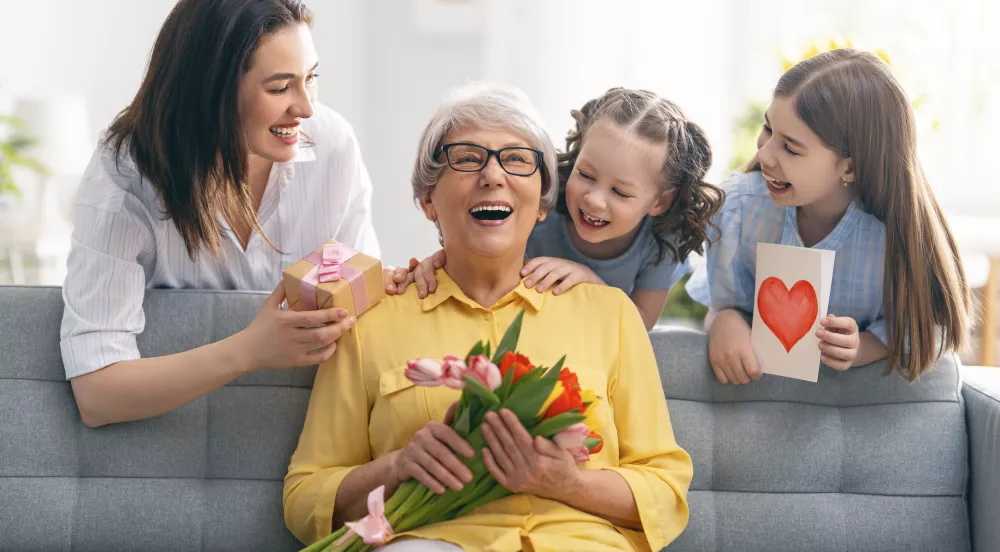 Cadeaus voor oma met de kleinkinderen